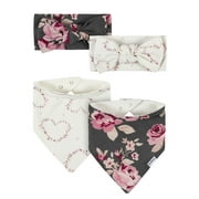 Modern Moments by Gerber Baby Girl Accessory Set, 4-Piece (Newborn-0/6 Months)