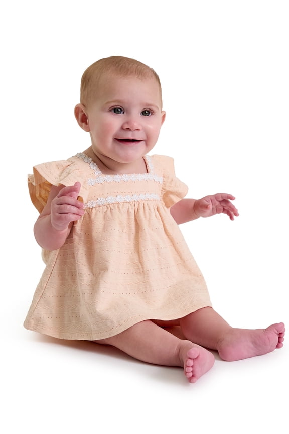 by Gerber Baby Girl Bloomer Outfit Set, 2- Piece, Sizes 0/3 Months - 24 Months