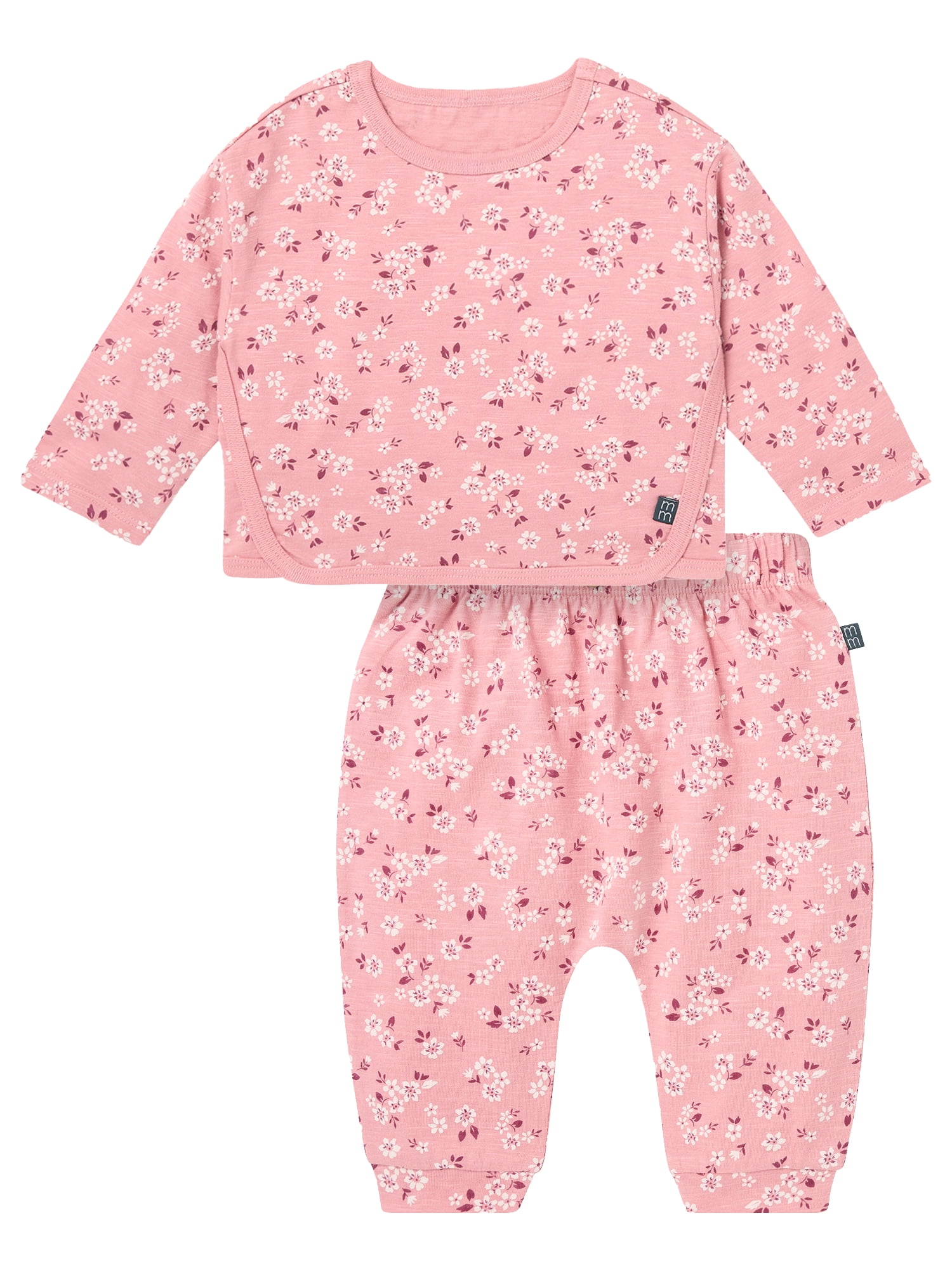 Modern Moments by Gerber Baby Girl Box Fit Top and Harem Pant Outfit Set, 2-Piece, Sizes 0/3 Months - 24 Months