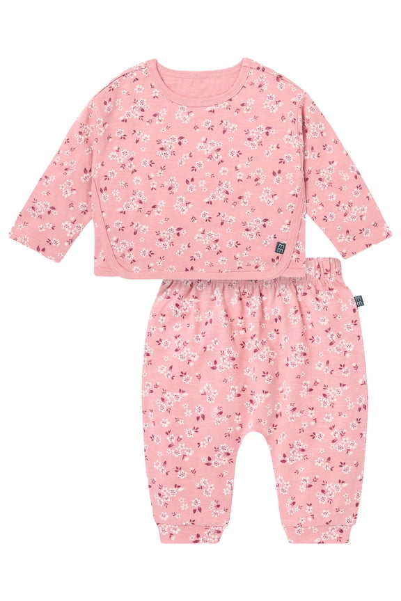 by Gerber Baby Girl Box Fit Top and Harem Pant Outfit Set, 2-Piece, Sizes 0/3 Months - 24 Months
