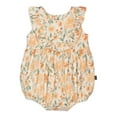 thumbnail image 1 of Modern Moments by Gerber Baby Girl Bubble Romper with Flutter Sleeves, Sizes 0/3 Months - 24 Months, 1 of 9