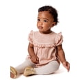 thumbnail image 1 of Modern Moments by Gerber Baby Girl Bubble Romper with Ric-Rac and Tights Outfit Set, 2-Piece, 0/3 Months - 24 Months, 1 of 17