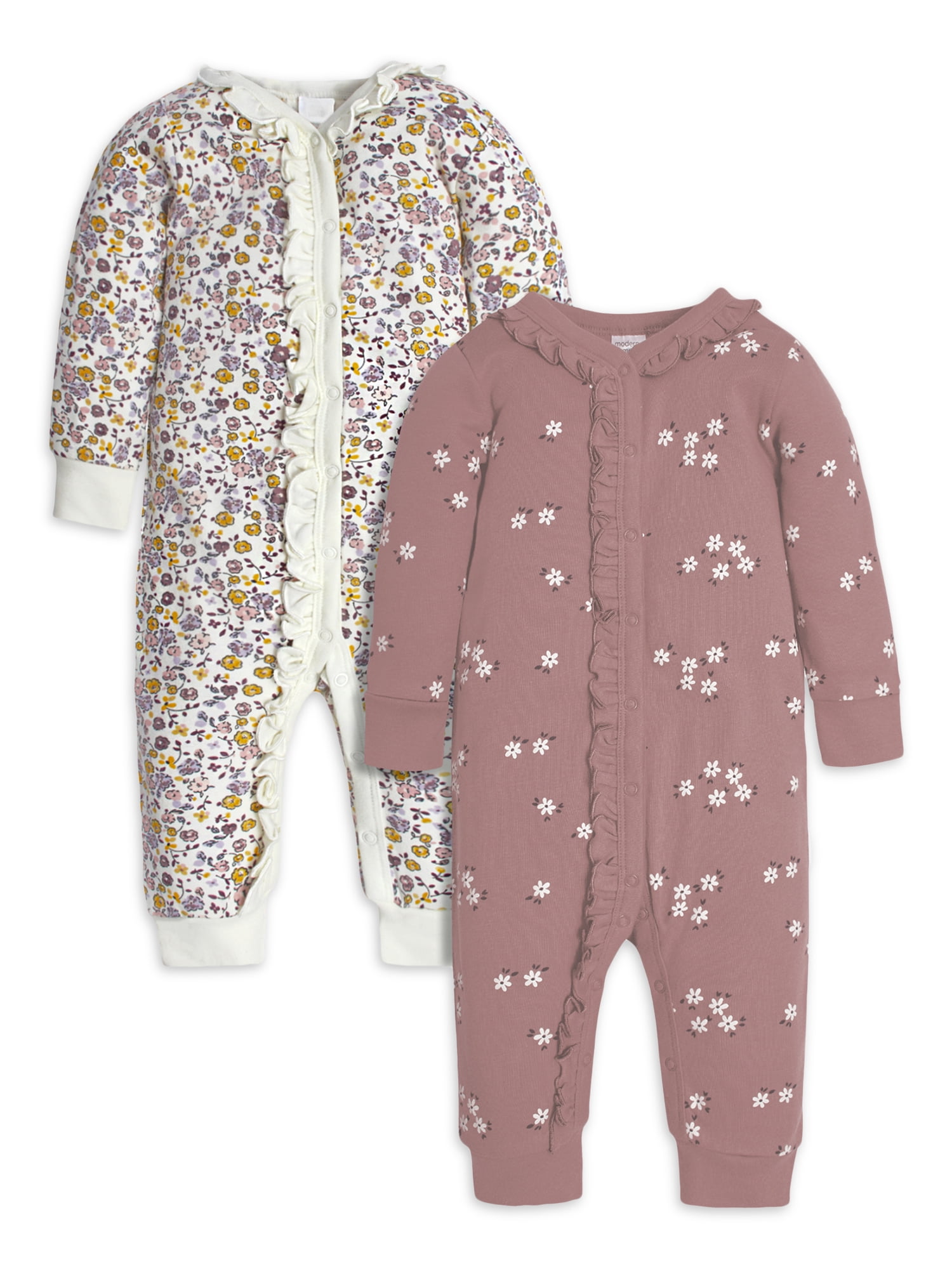 Gerber Baby Girl Coveralls, 2-Pack, Newborn 12M Zambia Ubuy