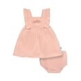thumbnail image 1 of Modern Moments by Gerber Baby Girl Dress With Ruffle Sleeves and Diaper Cover, 2-Piece, Sizes 0/3 Months - 24 Months, 1 of 13