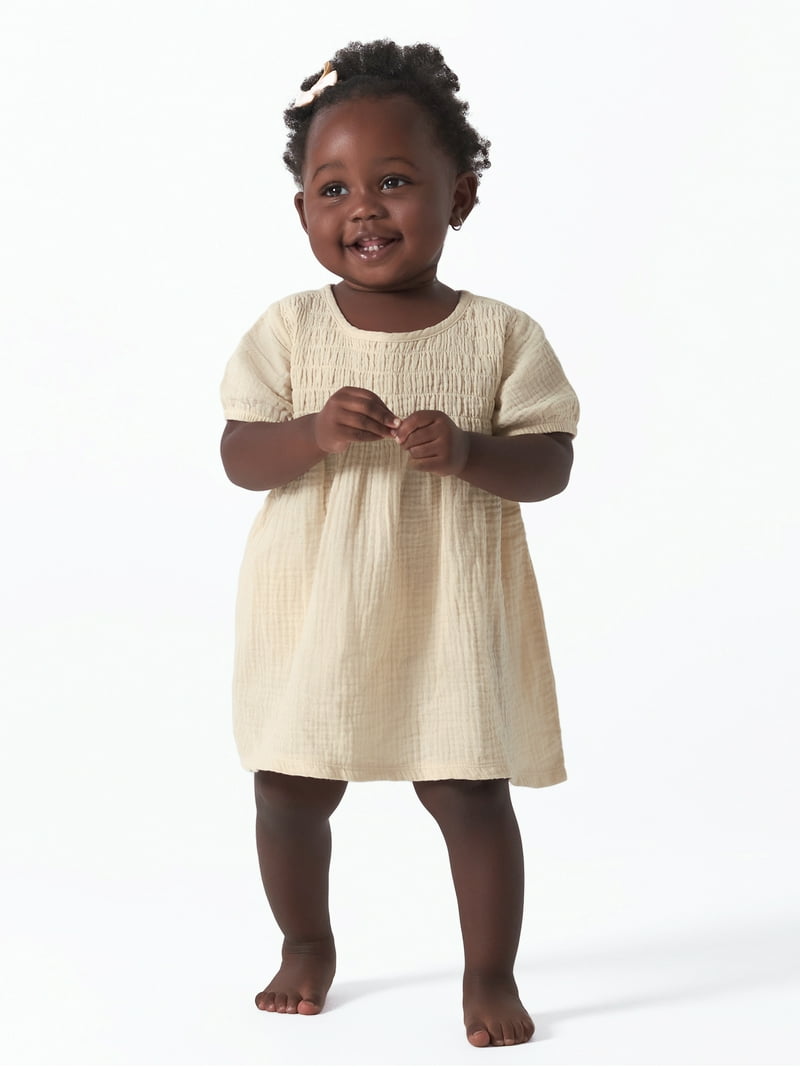 Modern Moments by Gerber Baby Girl Newborn Clothes, Gauze Dress