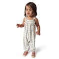thumbnail image 1 of Modern Moments by Gerber Baby Girl Long Leg Romper With Smocking Detail, Sizes 0/3 Months - 24 Months, 1 of 11