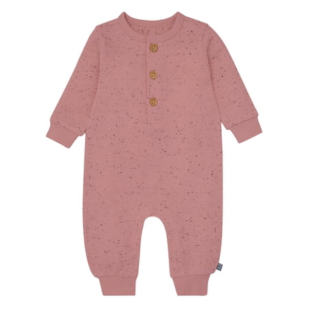 Modern Moments By Gerber Baby Girl Long Sleeve Slouch Romper, Sizes 0/3 Months - 24 Months