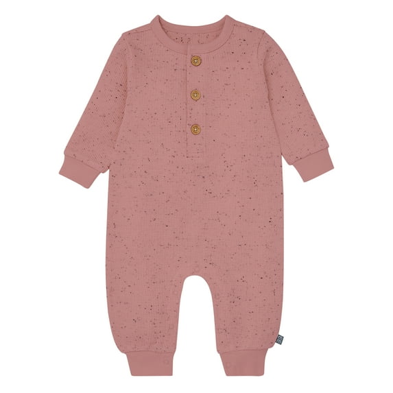 Modern Moments By Gerber Baby Girl Long Sleeve Slouch Romper, Sizes 0/3 Months - 24 Months