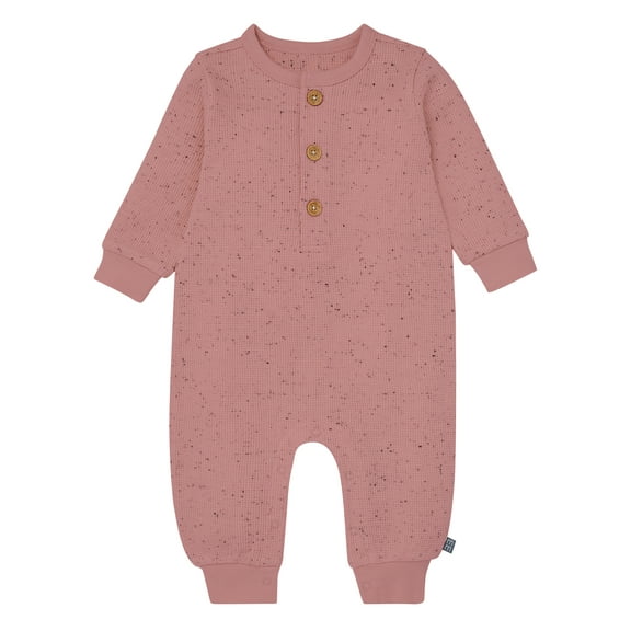 Modern Moments By Gerber Baby Girl Long Sleeve Slouch Romper, Sizes 0/3 Months - 24 Months