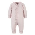 thumbnail image 1 of Modern Moments by Gerber Baby Girl Mitten Cuff Coverall, (Newborn - 0/3 Months), 1 of 6