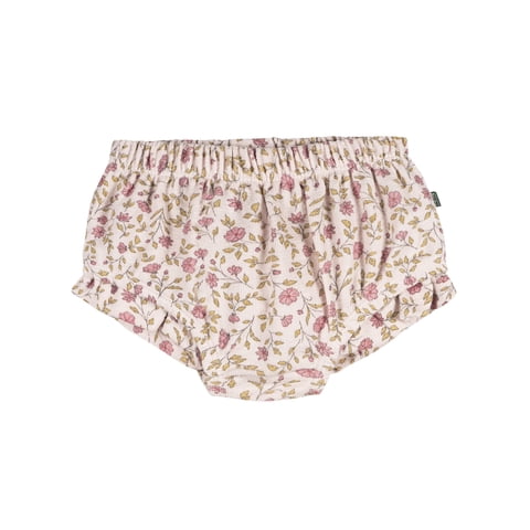 by Gerber Baby Girl Organic Bloomer with Ruffles, Sizes 0/3 Months - 24 Months