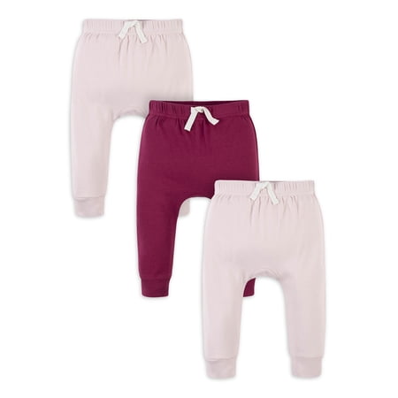 Modern Moments by Gerber Baby Girl Pants, 3 Pack (Newborn-12M)