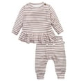 thumbnail image 1 of Modern Moments by Gerber Baby Girl Peplum Top and Legging Super Soft Hacci Set, 2-Piece, Sizes 0/3M - 24M, 1 of 8