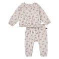 thumbnail image 1 of Modern Moments by Gerber Baby Girl Ruffle Collar Top and Pant Outfit Set, 2-Piece, Sizes 0/3 Months - 24 Months, 1 of 12