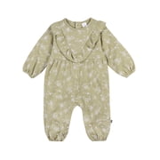Modern Moments by Gerber Baby Girl Ruffle Romper, Sizes 0/3 Months - 24 Months