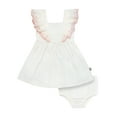thumbnail image 1 of Modern Moments by Gerber Baby Girl Ruffled Dress With Diaper Cover, 2-Piece, Sizes 0/3 Months - 24 Months, 1 of 15