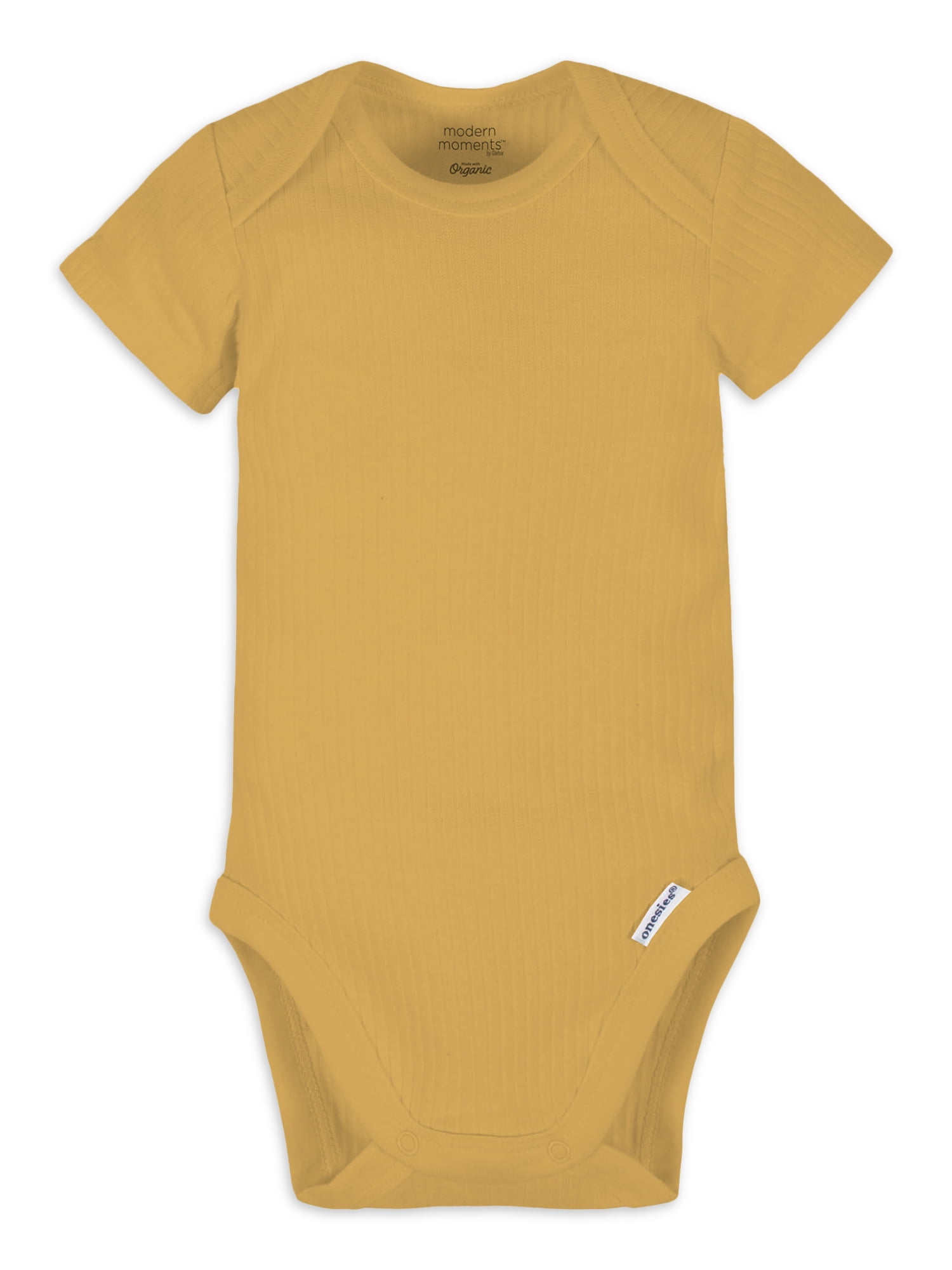 Modern Moments by Gerber Baby Girl Short Sleeve Onesies Bodysuit, (Newborn 12 Months