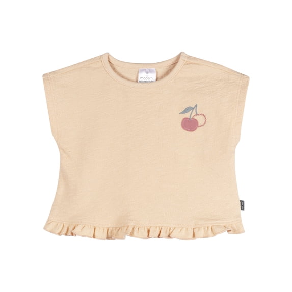 Modern Moments by Gerber Baby Girl Sleeveless Organic Box Top, Sizes 0/3 Months - 24 Months