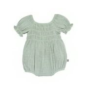 Modern Moments by Gerber Baby Girl Cotton Ruffle Novelty Lace Bubble Romper, Sizes 0/3 Months - 24 Months