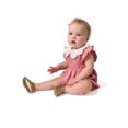 thumbnail image 1 of Modern Moments by Gerber Baby Girl Smocked Bubble Romper with Eyelet Collar, Sizes 0/3 Months - 24 Months, 1 of 11