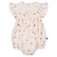 thumbnail image 1 of Modern Moments by Gerber Baby Girl Smocked Bubble Romper with Eyelet Collar, Sizes 0/3 Months - 24 Months, 1 of 7