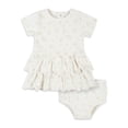 thumbnail image 1 of Modern Moments by Gerber Baby Girls Dress & Diaper Cover, 2-Piece, (0-3 Months - 24 Months), 1 of 8
