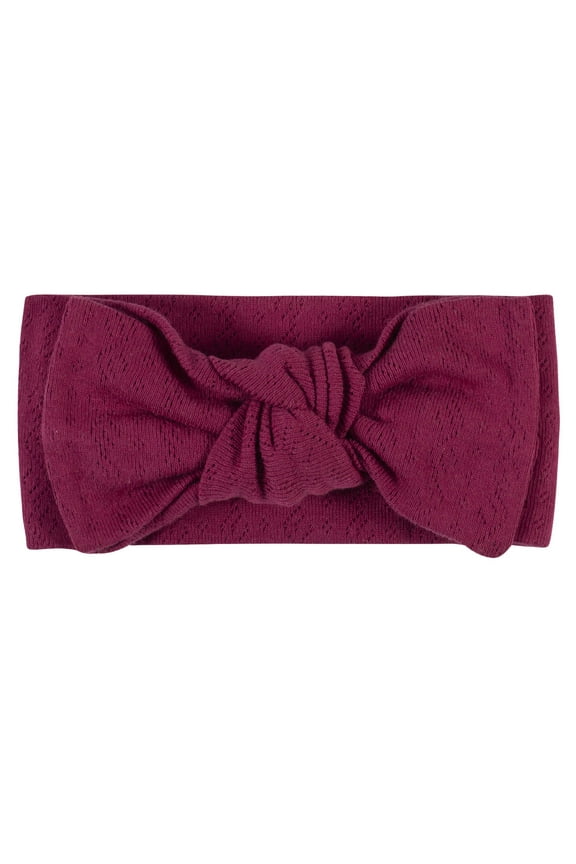 by Gerber Baby Girls Pointelle Headband, (One Size)