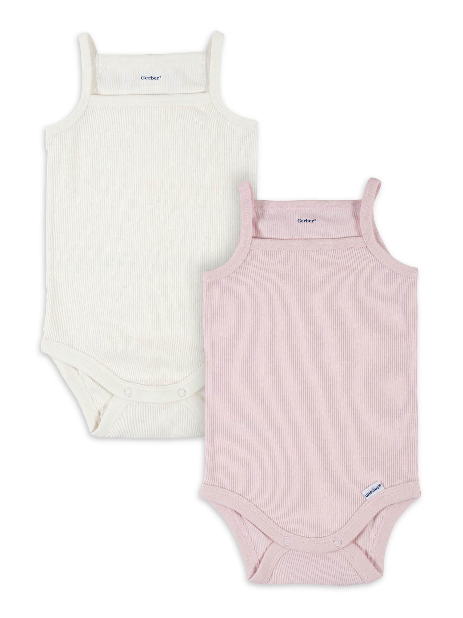 Modern Moments by Gerber Baby Girls Sleeveless Onesies Bodysuits, (0-3 Months - 24 Months)