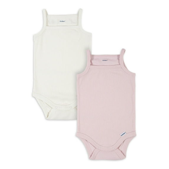 Modern Moments by Gerber Baby Girls Sleeveless Onesies Bodysuits, (0-3 Months - 24 Months)