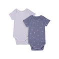 thumbnail image 1 of Modern Moments by Gerber Baby Neutral Super Soft Viscose Short Sleeve Bodysuits, 2-Pack, Sizes Newborn 12 Months, 1 of 17