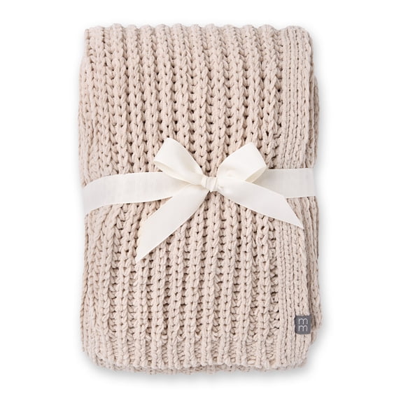 Modern Moments by Gerber Baby Neutral Chenille Blanket, Oatmeal, One Size