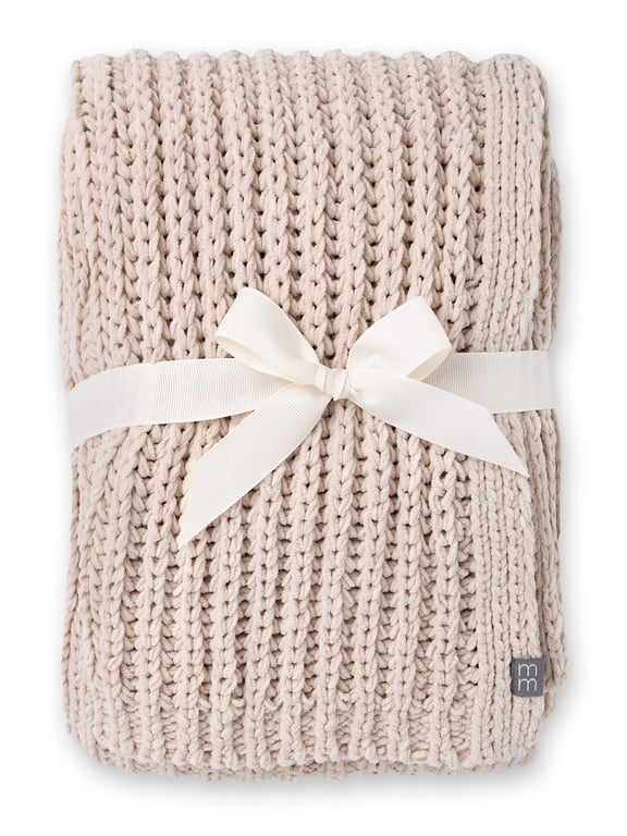 by Gerber Baby Neutral Chenille Blanket, Oatmeal, One Size