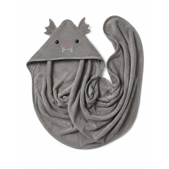 Modern Moments by Gerber Baby Neutral Halloween Hooded Towel, Bat