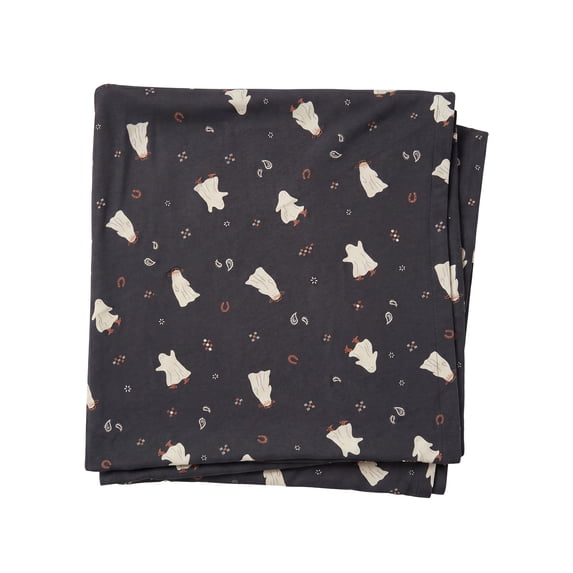 Modern Moments by Gerber Baby Neutral Halloween Swaddles, One Size, Asphalt Ghost
