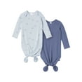 thumbnail image 1 of Modern Moments by Gerber Baby Neutral Viscose Knotted Gown With Mittens, 2-Pack, Newborn - 0/3 Months, 1 of 13