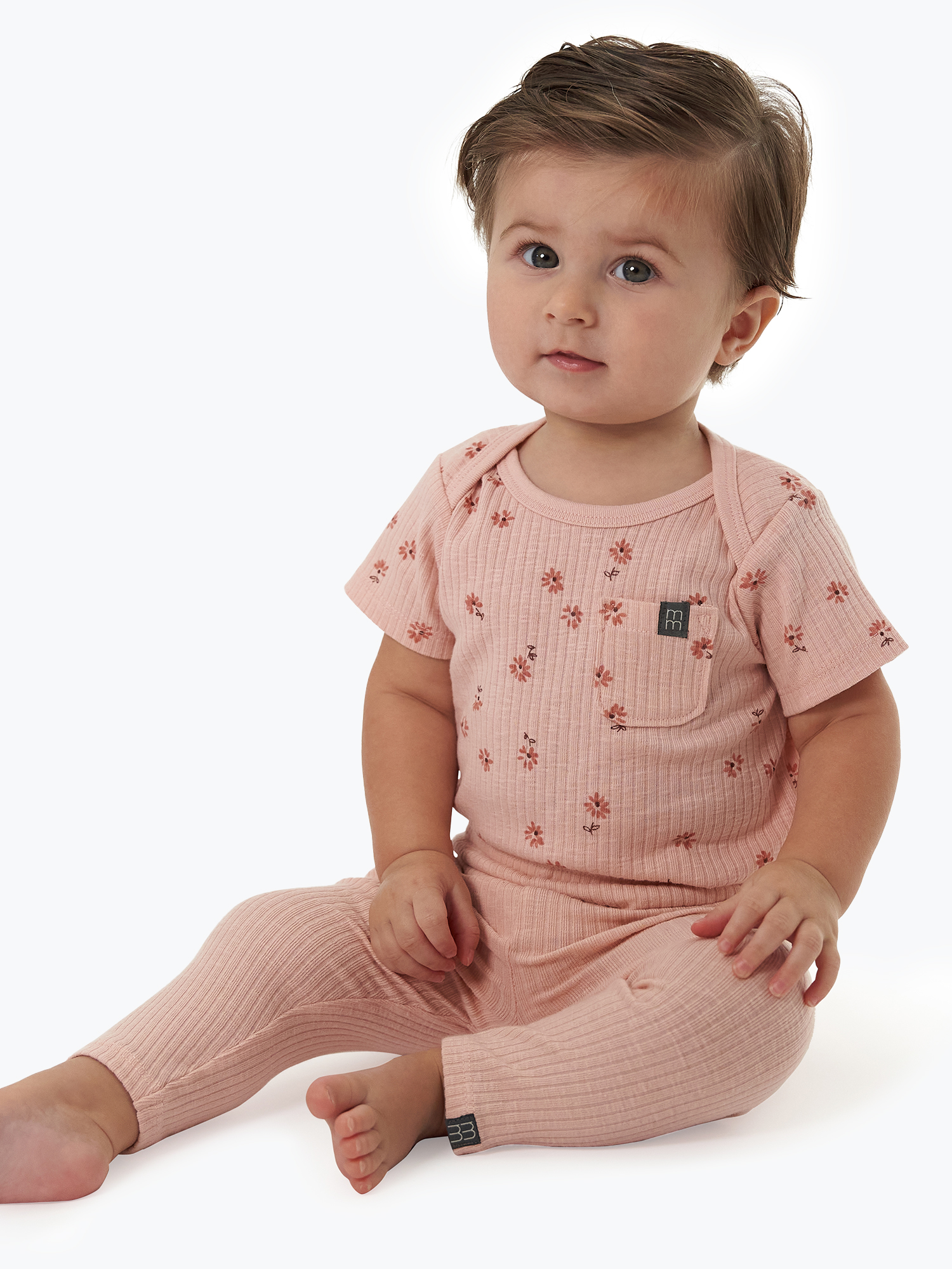 by Gerber Baby Neutral Organic Bodysuit and Legging Outfit Set, Sizes 0/3 Months - 24 Months