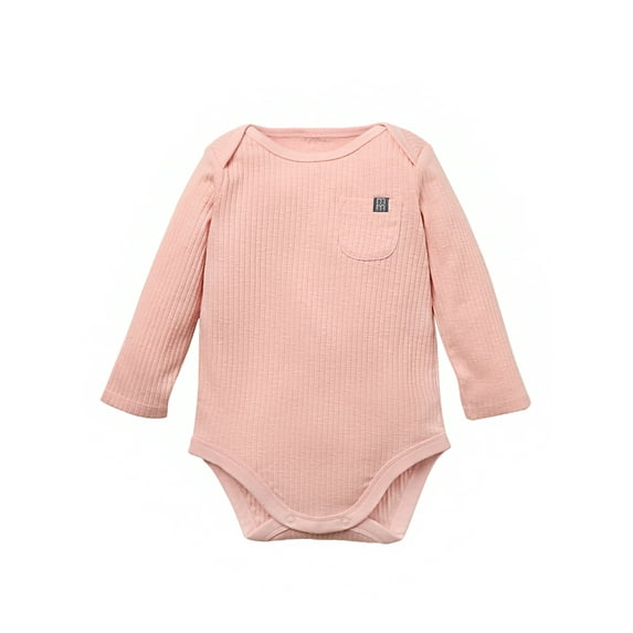 Modern Moments by Gerber Baby Neutral Organic Long Sleeve Bodysuit, 0/3 Months - 24 Months