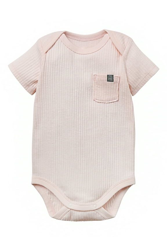 by Gerber Baby Neutral Organic Short Sleeve Bodysuit, Sizes 0/3 Months - 24 Months