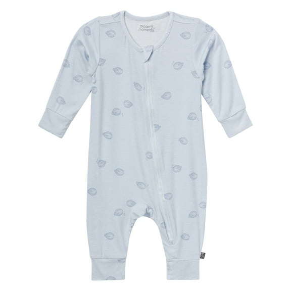 Modern Moments by Gerber Baby Neutral S uper Soft Long Sleeve Coverall, Sizes Newborn - 12 Months