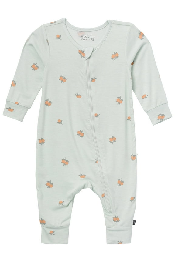 by Gerber Baby Neutral Super Soft Viscose Long Sleeve Coverall, Sizes Newborn - 12 Months