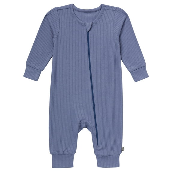 Modern Moments by Gerber Baby Neutral Super Soft Viscose Long Sleeve Coverall, Sizes Newborn - 12 Months