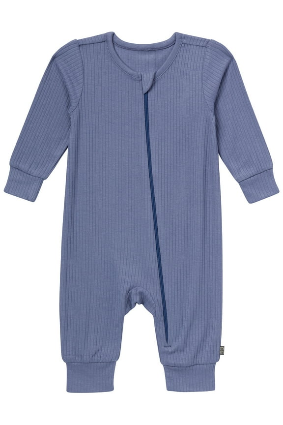 by Gerber Baby Neutral Super Soft Viscose Long Sleeve Coverall, Sizes Newborn - 12 Months