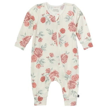 Modern Moments by Gerber Baby Neutral S uper Soft Long Sleeve Coverall, Sizes Newborn - 12 Months
