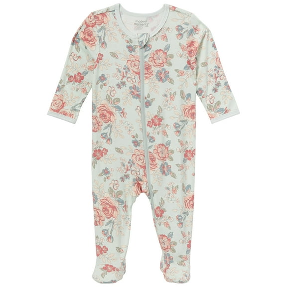 Modern Moments by Gerber Gender Neutral Super Soft Viscose Sleep 'N Play, Sizes Newborn - 6/9 Months