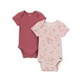 thumbnail image 1 of Modern Moments by Gerber Baby Neutral Super Soft Viscose Short Sleeve Bodysuits, 2-Pack, Sizes 0M-12M, 1 of 8