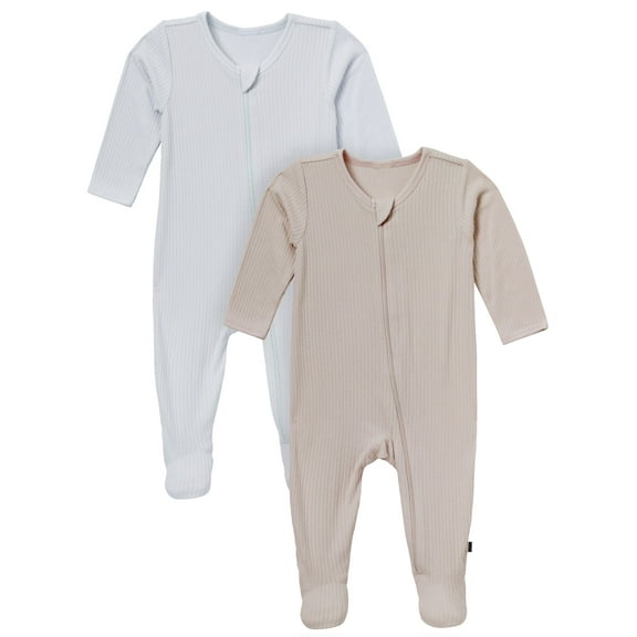 Modern Moments by Gerber Baby Neutral Super Soft 2-Pack Sleep N´Play, Sizes Newborn - 12 Months