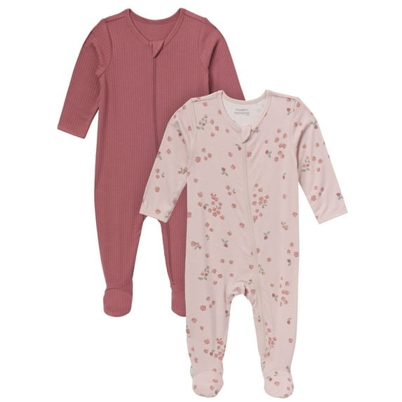 Modern Moments by Gerber Baby Neutral Super Soft Viscose 2-Pack Sleep N´Play, Sizes Newborn - 12 Months