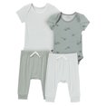 thumbnail image 1 of Modern Moments by Gerber Baby Neutral Super Soft Viscose Outfit Set, 4-Piece, Sizes Newborn - 12 Months, 1 of 14