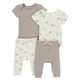 thumbnail image 1 of Modern Moments by Gerber Baby Neutral Super Soft Viscose Outfit Set, 4-Piece, Sizes Newborn - 12 Months, 1 of 14