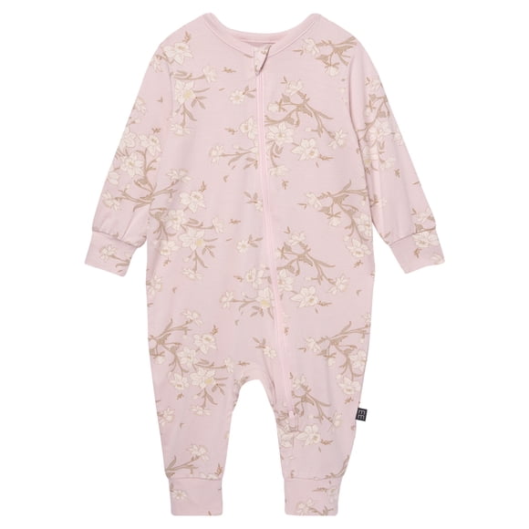 Modern Moments by Gerber Baby Neutral Super Soft Viscose Two-Way Zip Coverall, Sizes Newborn - 24 Months